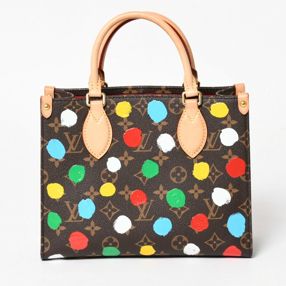 LOUIS VUITTON bag handbag shoulder On The Go Yayoi Kusama Dot Paint